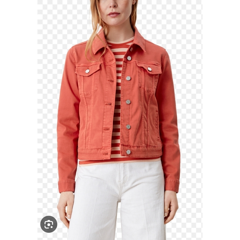 S. Oliver Orange Denim Jean Jacket US Size 4